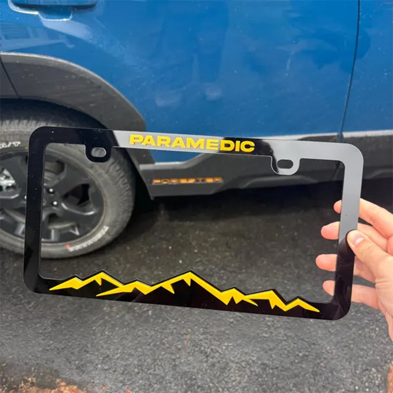 Mountain License Plate Frame Cover