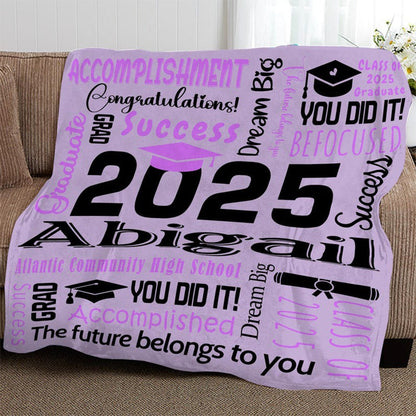 Graduation Blanket,Personalized Graduation Blanket