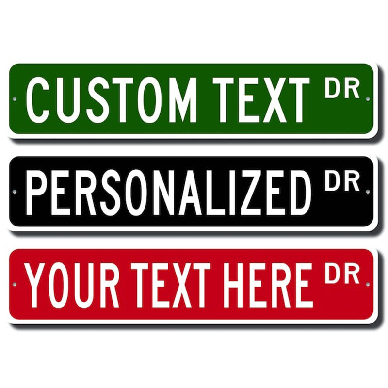 Custom Street Sign, Metal Street Sign, Personalized Street Sign