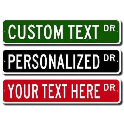 Custom Street Sign, Metal Street Sign, Personalized Street Sign