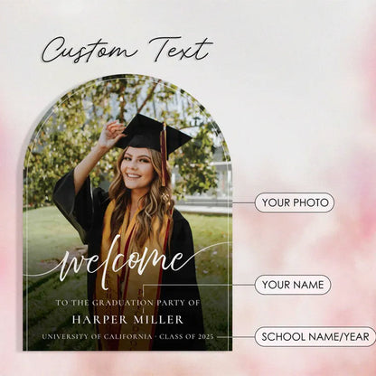 Acrylic Graduation Party Sign | Custom Graduation Sign