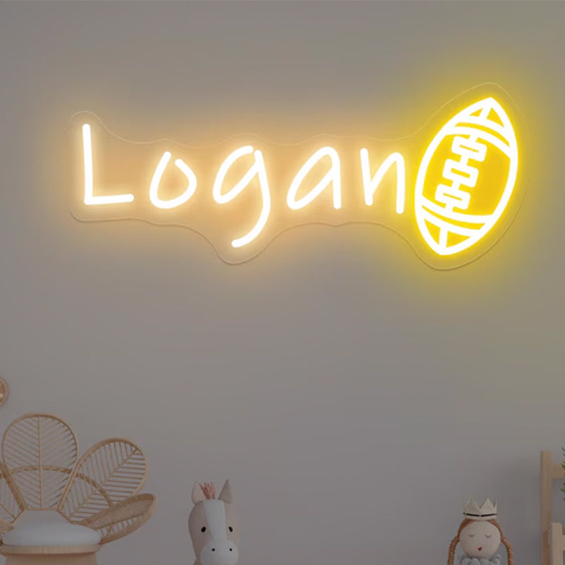 Custom Soccer Name Neon Sign, Football Neon Sign