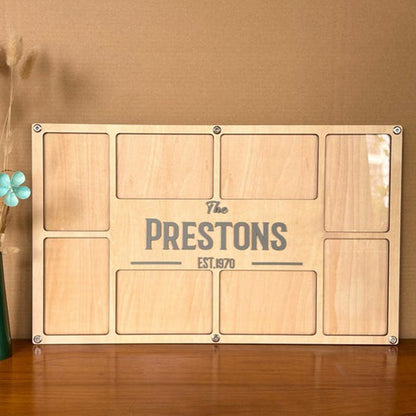 Personalized Family Collage Frame | Custom Text Picture frame
