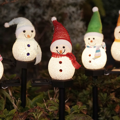 Christmas Snowman Solar Light