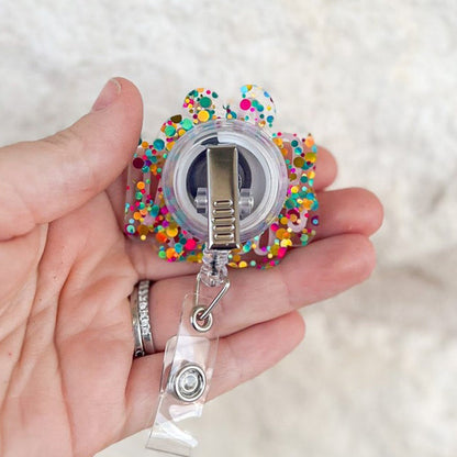 Badge Reel, Nurse Badge Reel, Teacher Badge Reel, Monogram