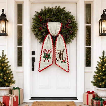 Personalized Christmas Tree Wreath Sash