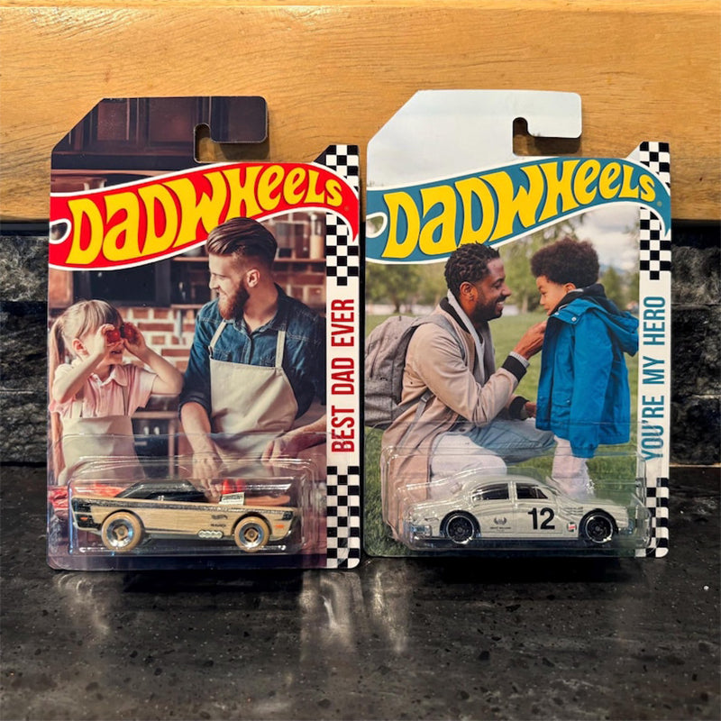 Personalized Hot Wheels package: Customized Dadwheels for Birthday