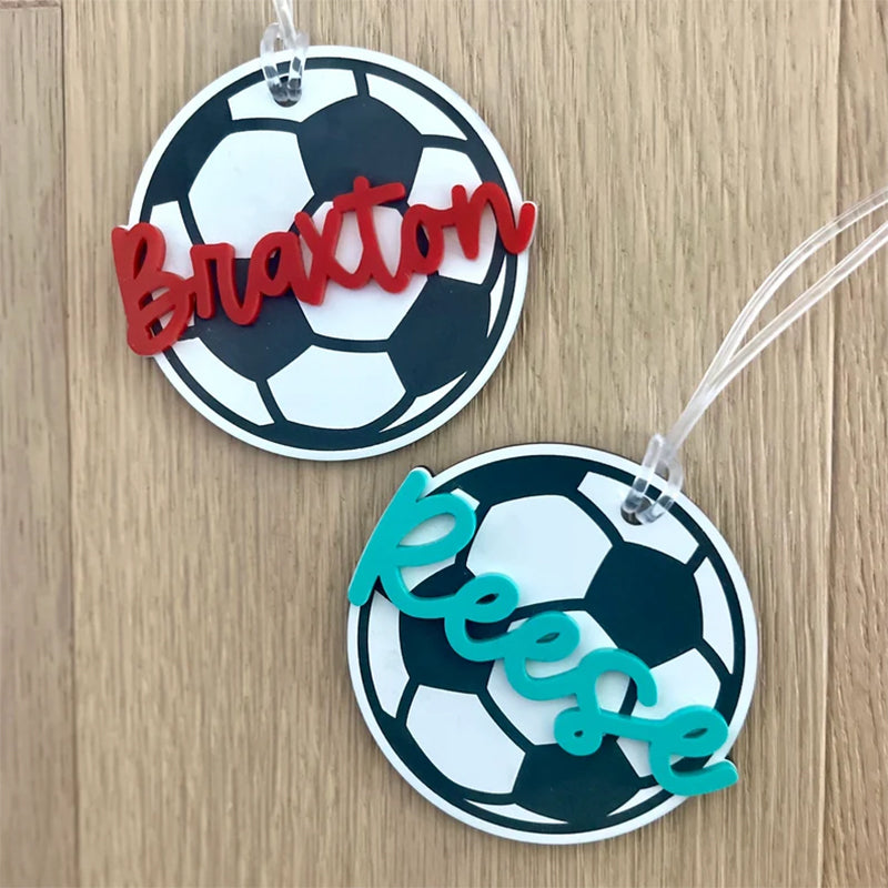 Personalized Name Tag Personalized Baseball Swimming Lacrosse Volleyball Hockey Soccer Dance Cheer Pom Tennis Football Hockey Track Pickleball Basketball Bag Tag