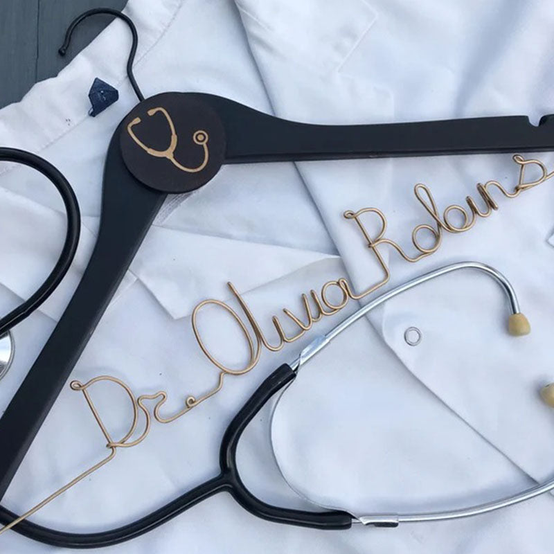 Unique Gift for Doctor, Birthday Gift for Doctor, Personalized Coat Hanger Graduation Gift