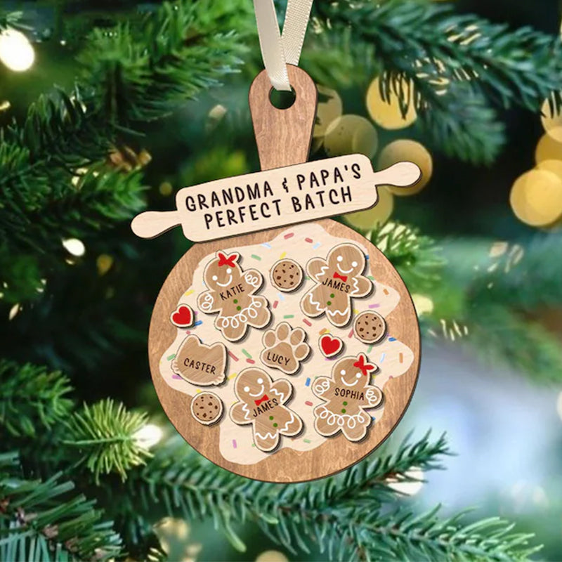 Personalized Gingerbread Christmas Ornament 3D