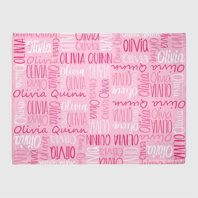 Custom Blanket with Name - Personalized Blanket - Name Blanket
