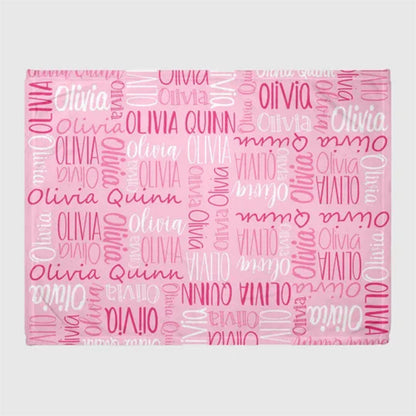 Custom Blanket with Name - Personalized Blanket - Name Blanket