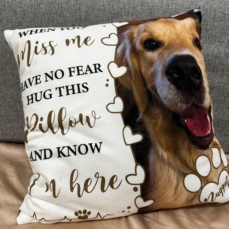 Dog Memorial Pillow,Pet Memorial Gift,Custom Loss of Pet Sympathy Gift