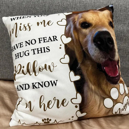 Dog Memorial Pillow,Pet Memorial Gift,Custom Loss of Pet Sympathy Gift