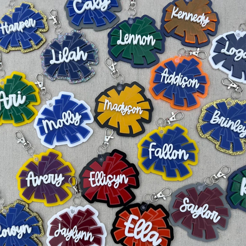Pom Pom Bag Tags