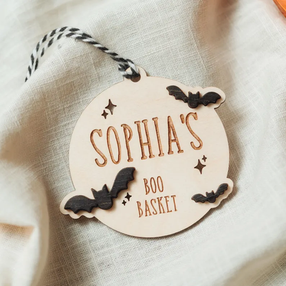 Halloween Name Boo Basket Tag
