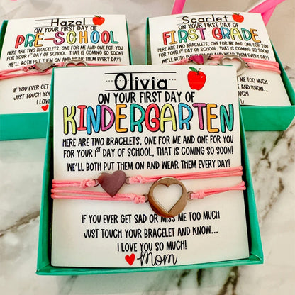 First Day of School! Mommy and Me Adjustable Bracelets