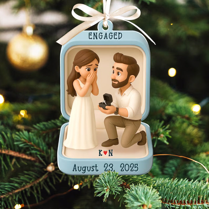 Custom Proposal Photo Figure Ornament