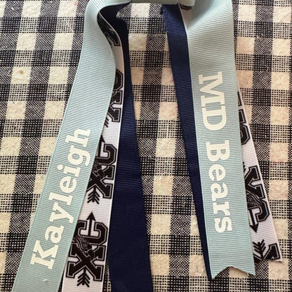 Custom Cross Country Ribbons, Personalized Sports Team Ribbon