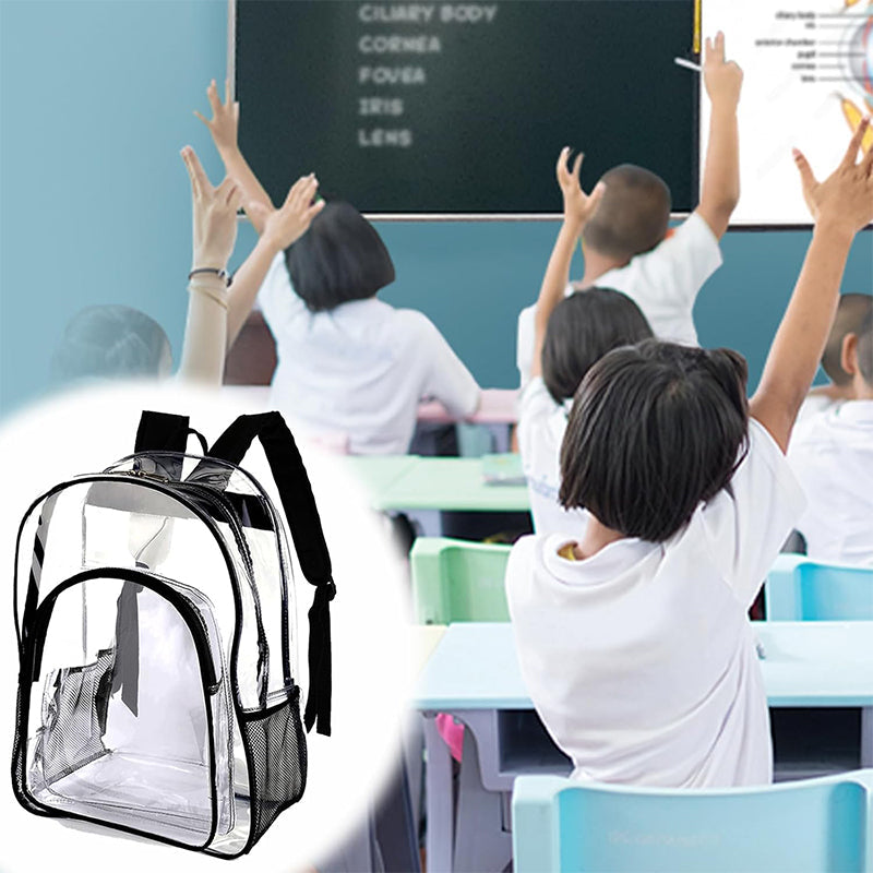 Personalized Clear Backpack Custom Name PVC Transparent Backpacks