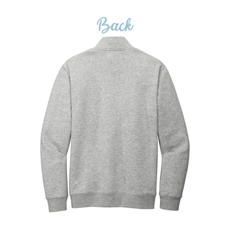 Embroidered Mickey Minnie Christmas Quarter Zip Sweatshirt