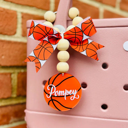 Basketball Baseball Softbal Bag Charm, ANY SPORT CHARM, Custom Charms for Sports Bags