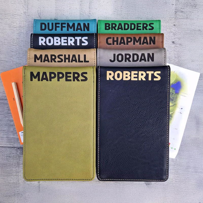 Personalised Golf Scorecard Holder: Custom Name