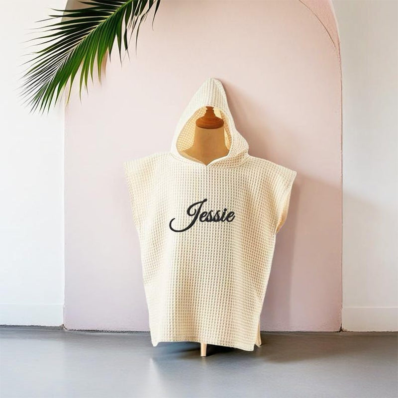 Personalized Beach Towel For Kids,Hooded Towel with Custom Name,Baby Bath Towel