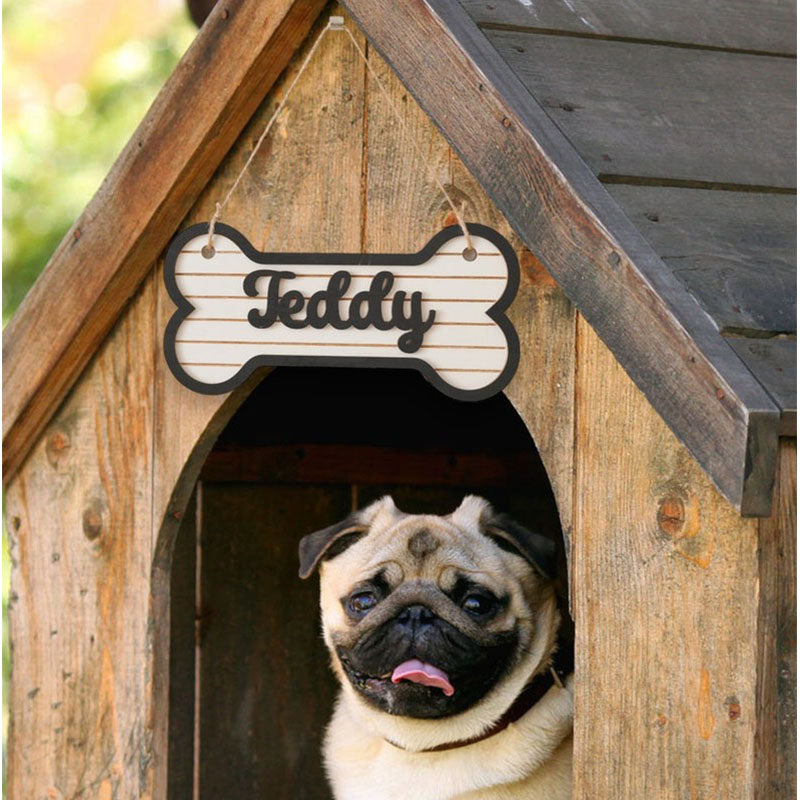 Dog House Sign, Dog House Tag, Personalized Gift