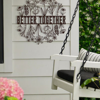 Wildflower Metal Wall Art, Custom Metal Sign