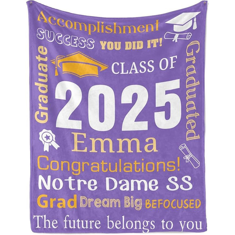 Personalized Graduation Blankets Graduation Gift