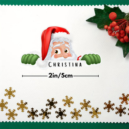 Custom Christmas Gift Stickers - Personalized Name Labels