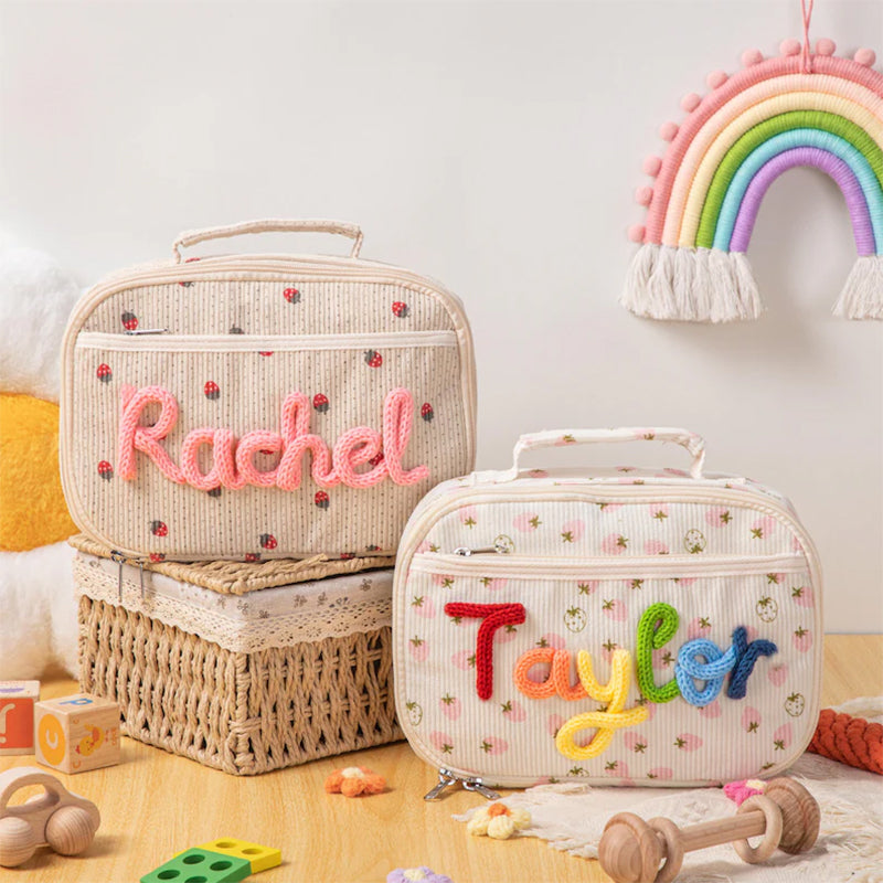 Personalized Kids Lunch Bag with Name Embroidery