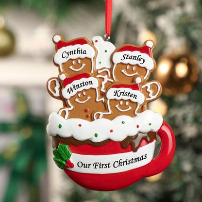 Personalized Gingerbread Christmas Ornament 2024