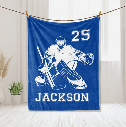 Personalized Hockey Blanket