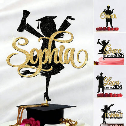 Personalized Graduation Congrats Decor Cake Topper Class of 2026