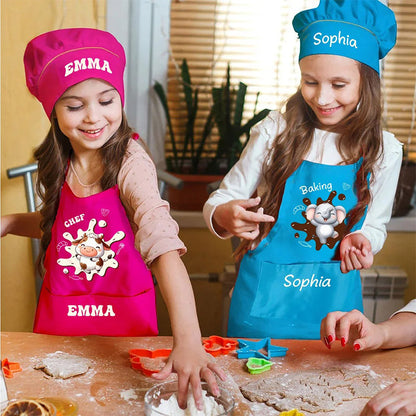 Personalized Cute Animal Adjustable Kid Apron