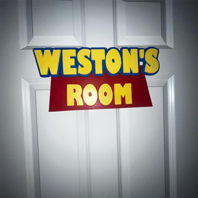 Toy Story Style  Name Door / Wall Plaque / Sign