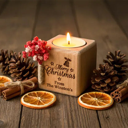 Christmas Candle Favors, Custom Coworker Favors in Bulk