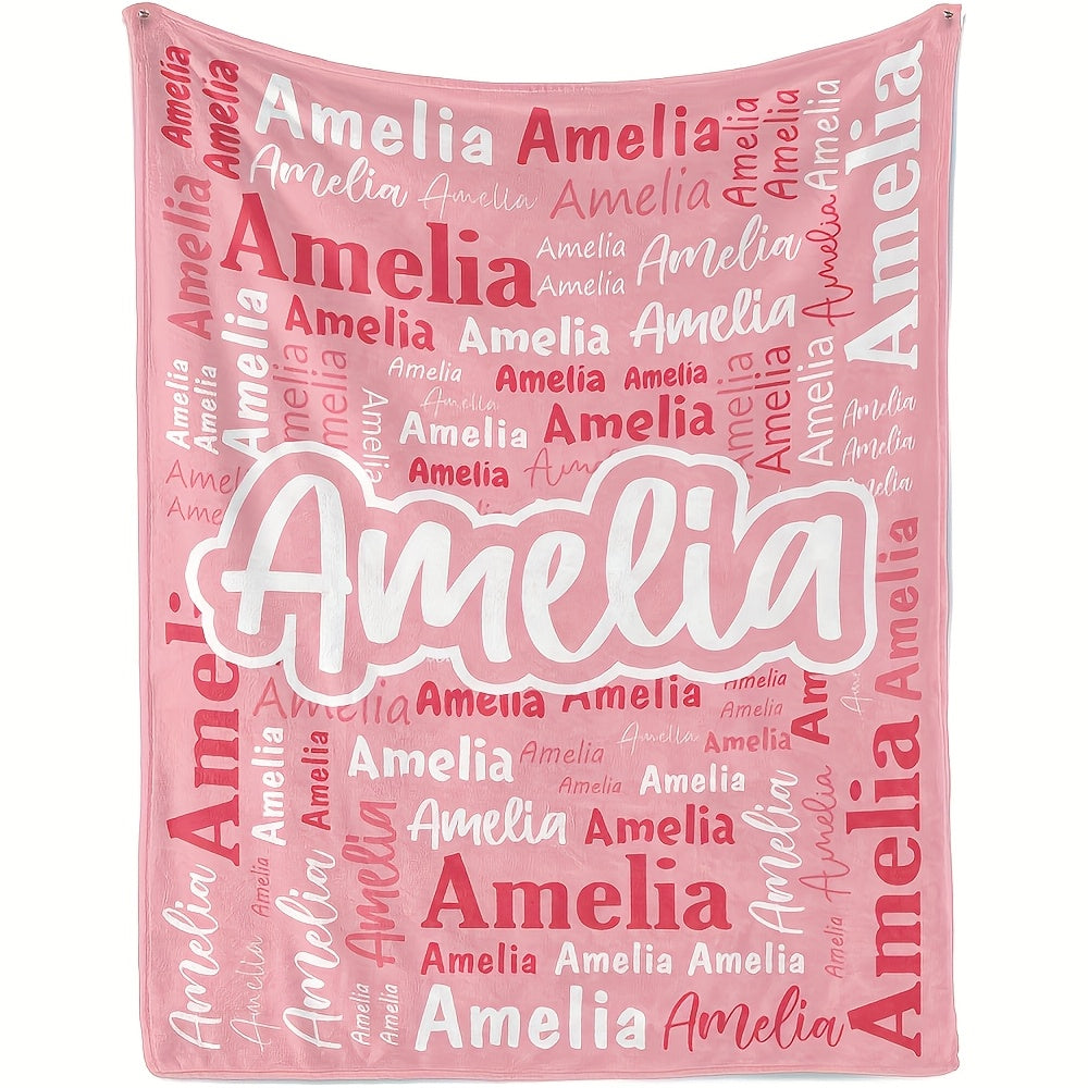 Custom Blanket Personalized Name Blanket Christmas Customized Gifts