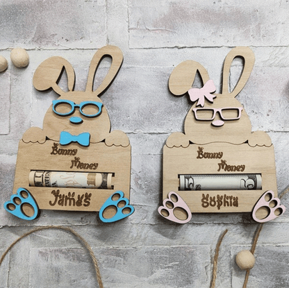 Custom Personalized Easter Bunny Money Holder