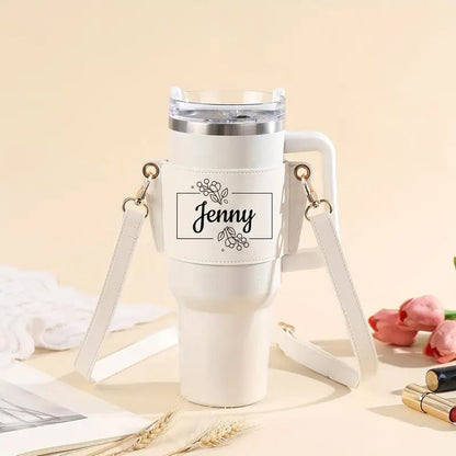 Personalized Water Bottle Carrier Adjustable 40/30oz Water Bottle Carrier