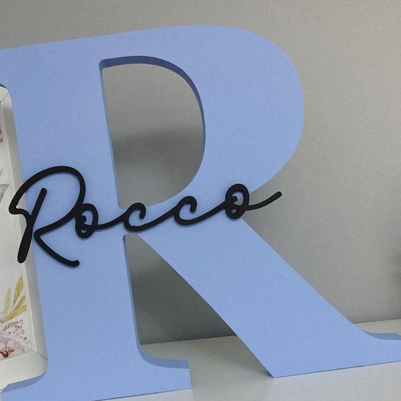 Personalised Wooden Letters Gift , Nursery Decor , New Baby Boy Girl