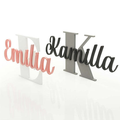Door Sign Personalized Children's Room Name Tag Wall Lettering Individually