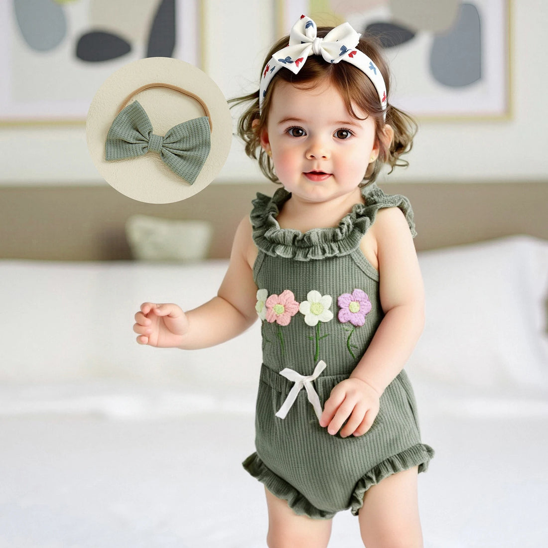 Girls Summer Floral Set