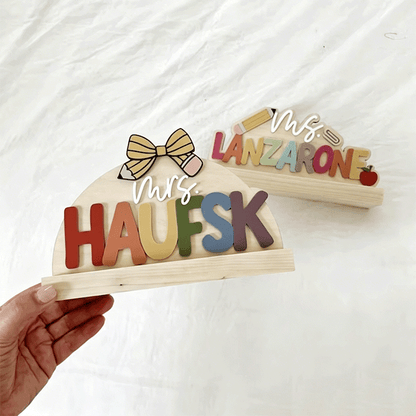 teacher desk name sign | name sign for teacher | teacher gift