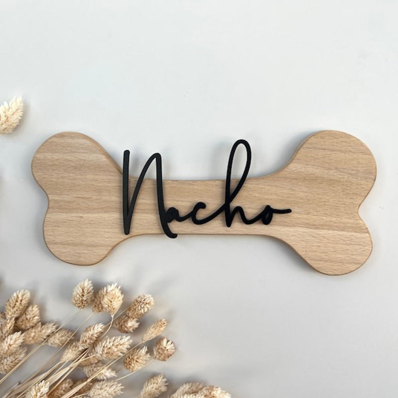 Dog name plate personalized