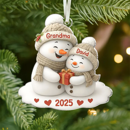 Personalized Grandma Acrylic Ornament