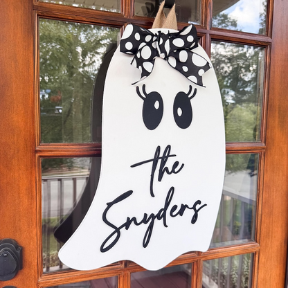 Ghost Door Hanger | Halloween Door Hanger