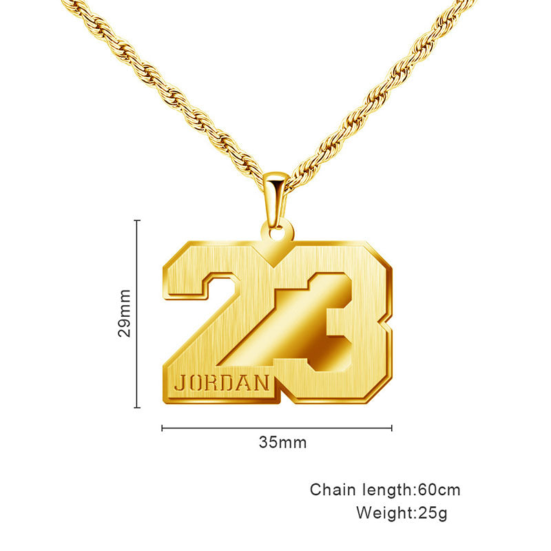 Custom Name Sports Number Necklace | Number Sports Necklace Custom Name